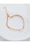 Heliophilia Silver Pulsera de Latón y Circonio Dorado